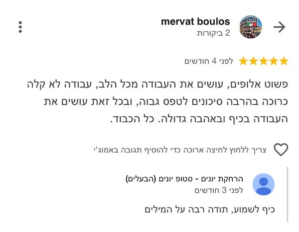 המלצה על סילוק יונים מהגג